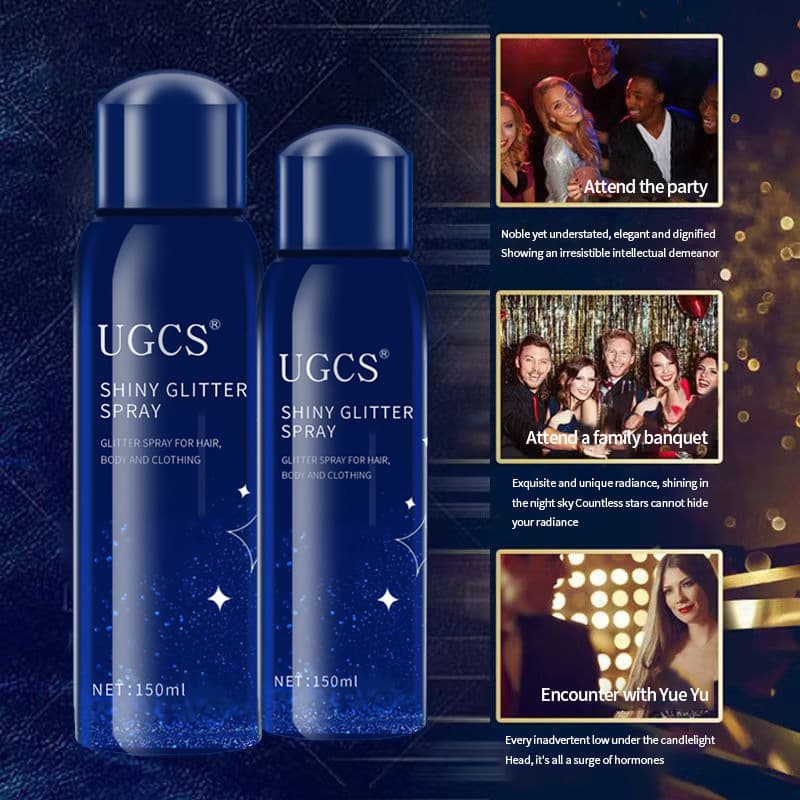 Cross-border nightclub party glitter spray for Halloween, body sparkle, starry sky freshener, long-lasting fragrance, and iridescent aroma