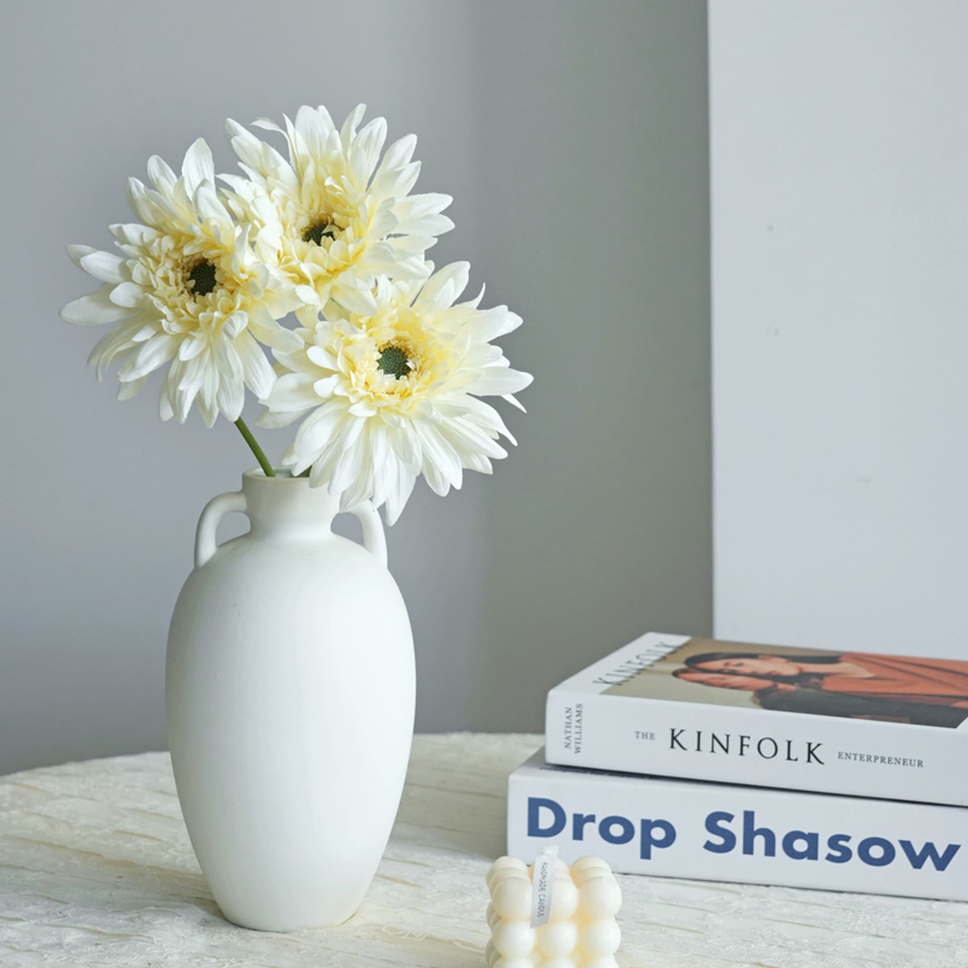 Artificial Curled Gerbera Flower for Home Decoration Hotel Soft Furnishing Floral Arrangement Cross-border Hot Selling Fake Flowers