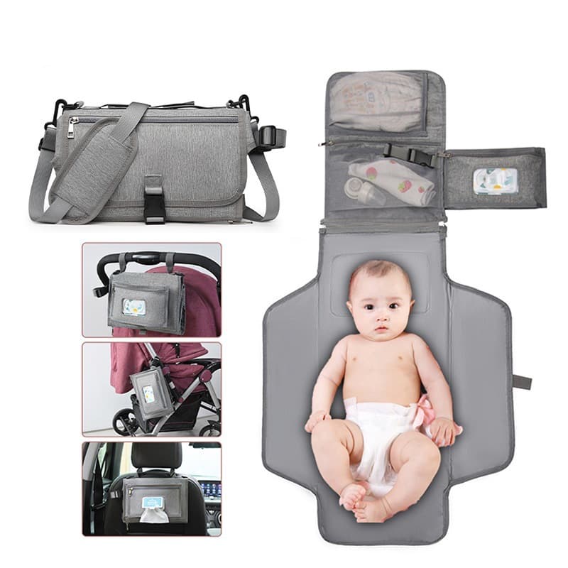 Mummy Bag Foldable Cross-Border Portable Diaper Pad Baby Waterproof Washable Summer Diaper Changing Pad Baby Diaper Bag