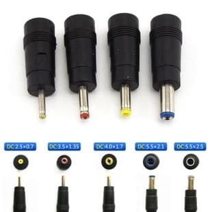 DC power converter plug 5.5/2.1 female to male charger laptop adapter