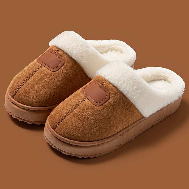 Women's Winter Indoor/Outdoor Fluffy Snow Boots, Thick Sole, Non-Slip, Warm Cotton Slippers