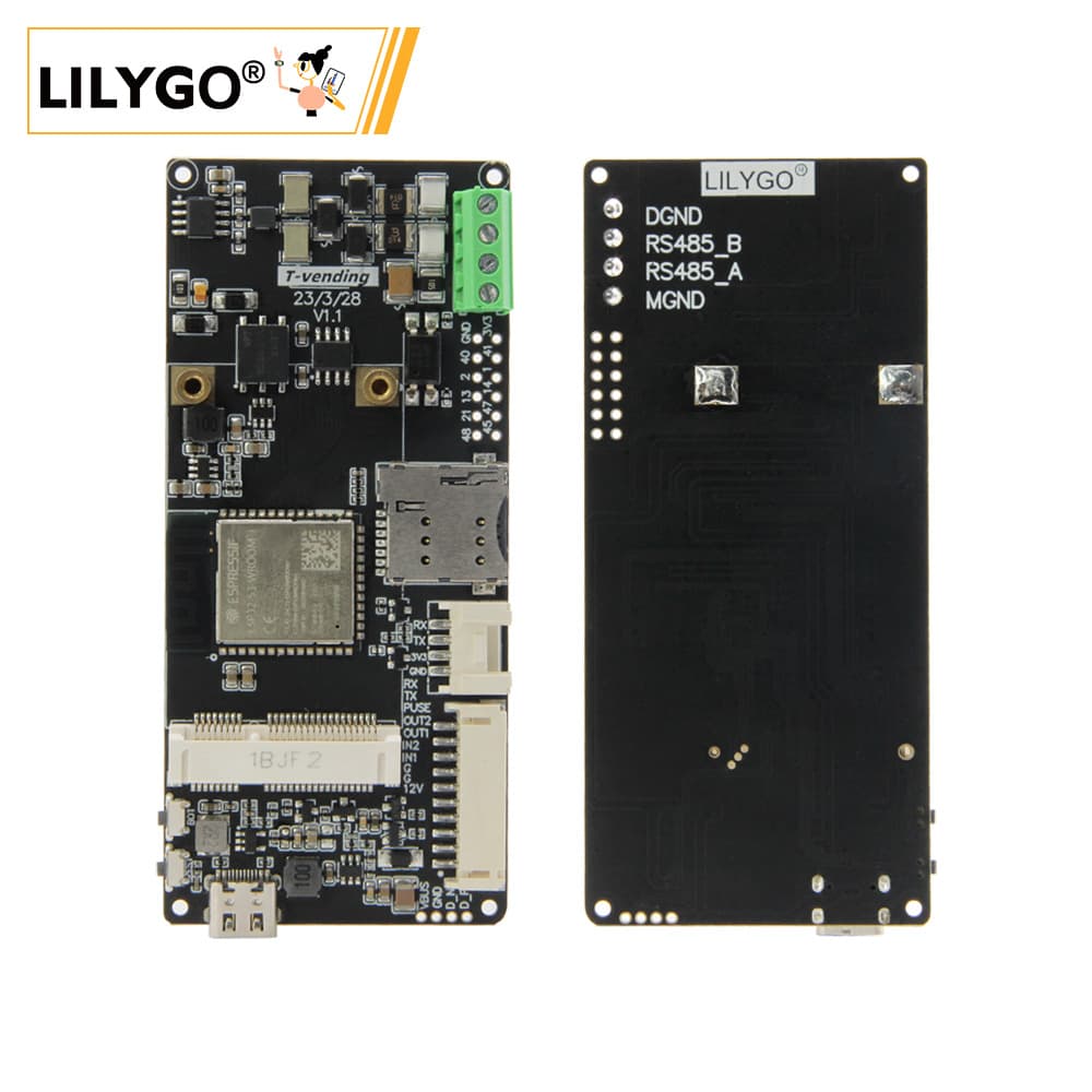 LILYGO® T-Vending ESP32-S3 RS485 Supports T-PCIE Expansion Module Grove