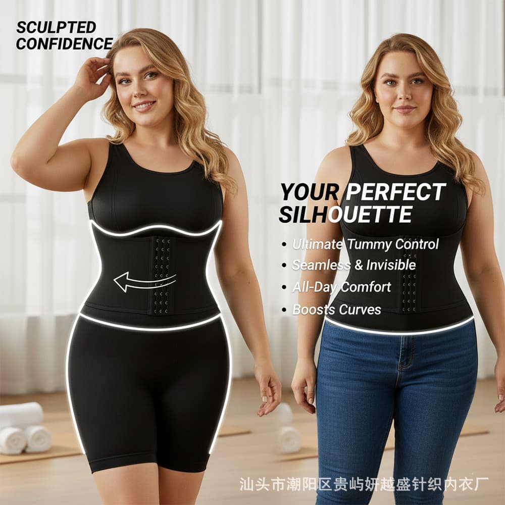 Open-Crotch Shapewear with Buckles, Full-Body One-Piece Shapewear for Autumn and Winter Wholesale Shapewear