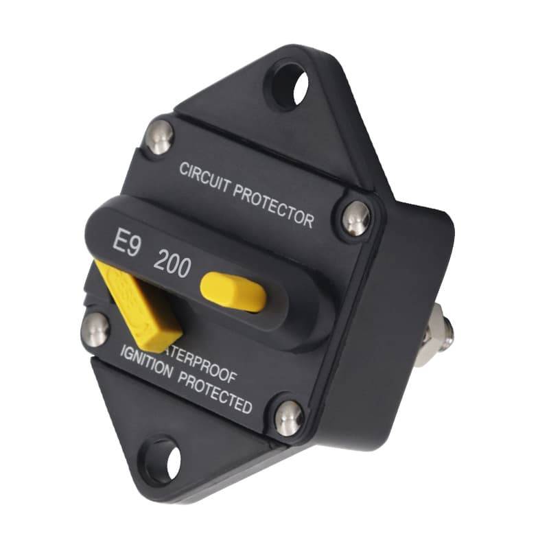 Diamond low voltage DC circuit breaker E9 overcurrent protector 200-300A manual reset with cut-off switch