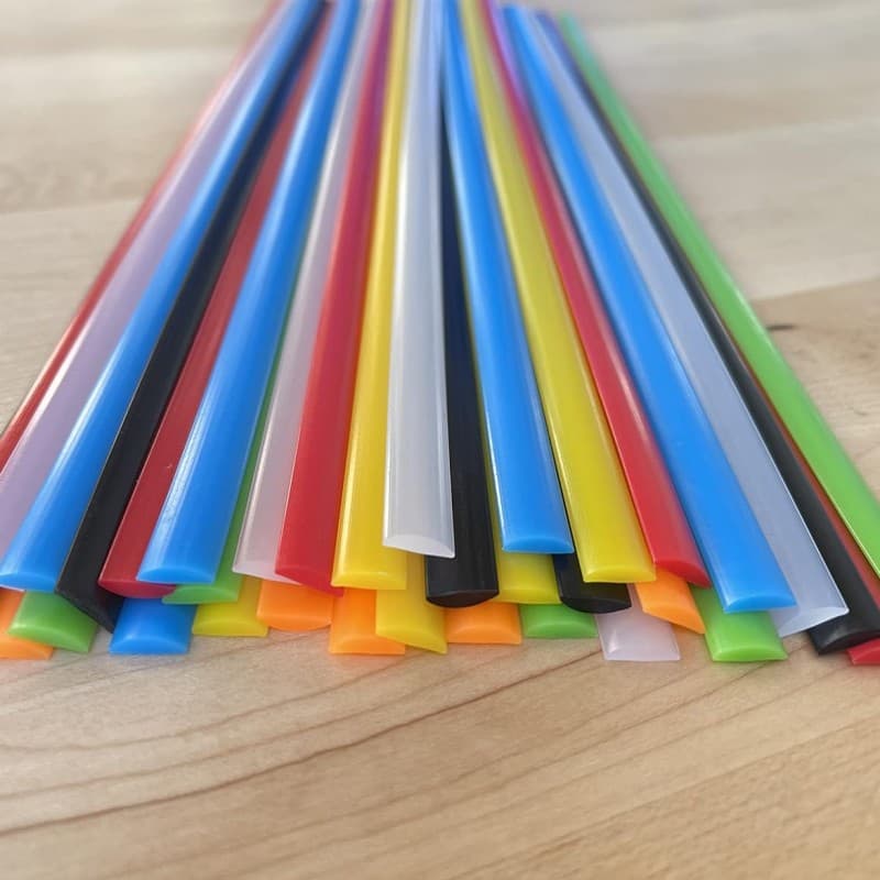 Colored Plastic Welding Rods PP PE PVC ABS Auto Bumper Repair Tool Machine Welding Rods 20/25/50cm