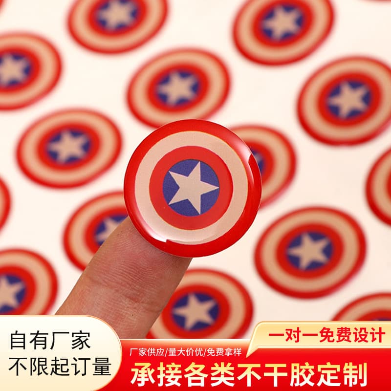 Crystal drop plastic transparent pvc drop glue sticker sign car logo drop plastic trademark self-adhesive printing custom label sticker