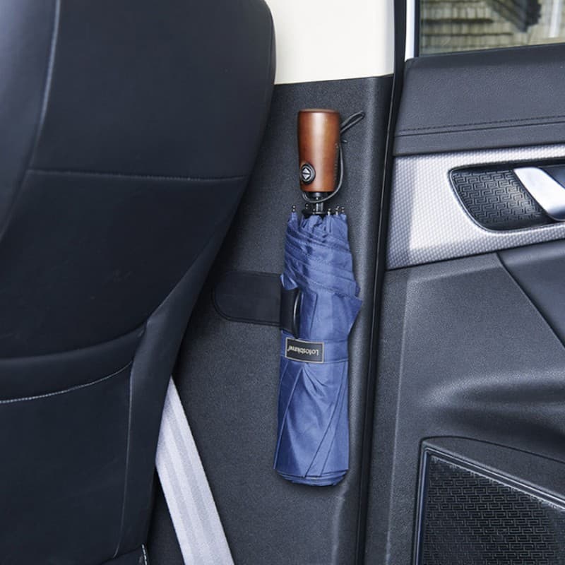 Portable adhesive car umbrella holder, multi-functional car accessory hook, hanger, storage rack