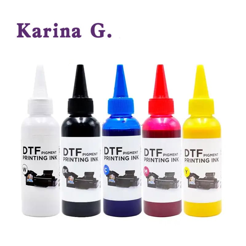 Keshi White Ink DTF Ink Film Heat Transfer PET DTF Film Water-Based Coating DTF Ink for Shake Powder