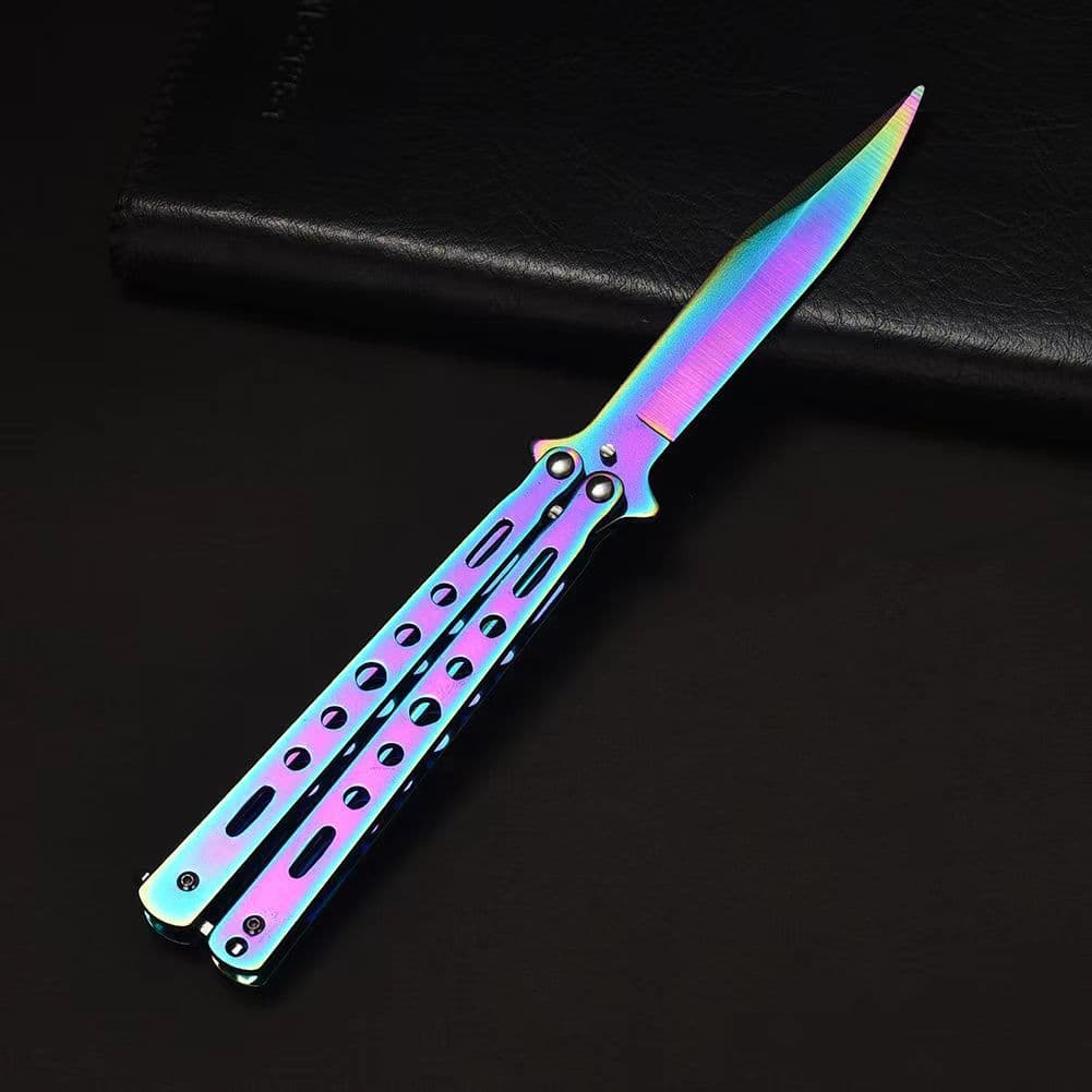 Butterfly Comb Student Version Full Steel Model Toy Training Practice Trendy Flicking Cool Tool Unsharpened