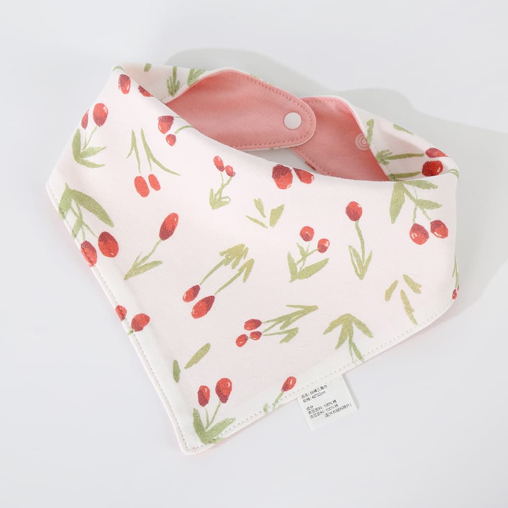 Baby Bib Drool Towel, Crinkled Cotton Gauze, Princess Style for Girls, Boys, Newborn Anti-Spit-Up Neckerchief Triangle Bib