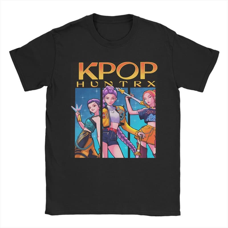 Ouma Cross-Border HuntrX Demon Lord Short Hunter Novel T-Shirt Cross-Border Kpop Men's Ouma 2025 T-Shirt O
