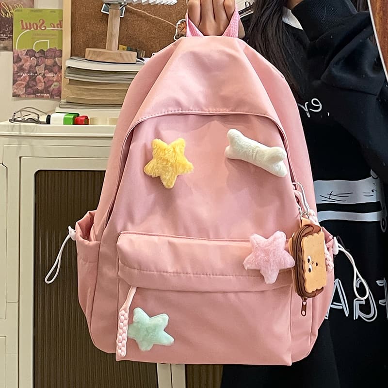 Backpack for girls, middle school students, high school students, and college students: Simple, versatile, girly, and stylish backpacks.