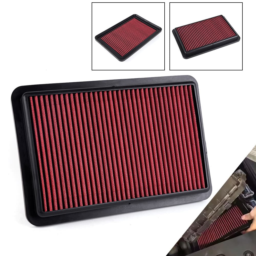 High Flow Flat Air Filter for Car Modification 2480 Empty Filter 5027 Large Flow Filter 33-2865 Motorcycle Equipment Accessories