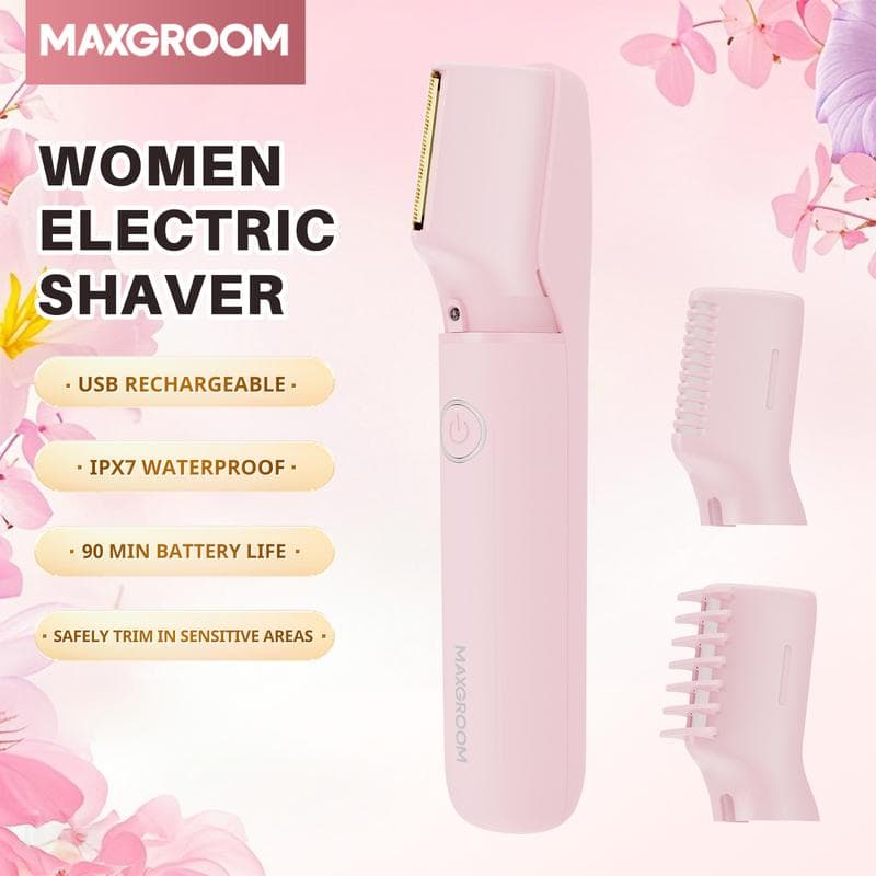 Amazon TK Cross-border Waterproof Electric Lady Shaver Razor Bikini Face Leg Hair Removal Trimmer