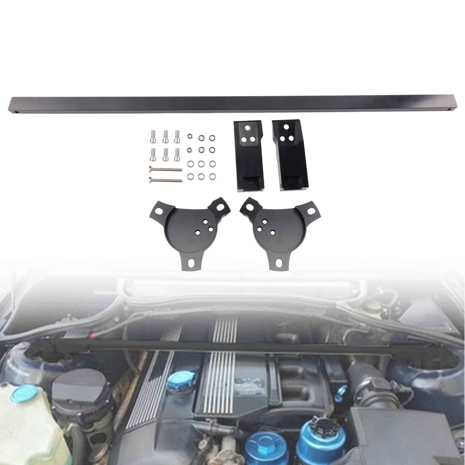 Chassis reinforced modified top bar, suitable for 02-06 BMW E46 323, 325, 328, 330 models