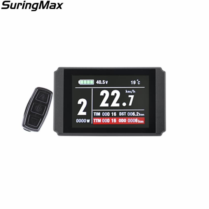 Bicycle Lithium Conversion KT-LCD8H Quantum Smart Color Screen LCD Instrument with Waterproof Connector
