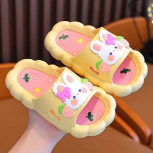 Children's Slippers Girl Summer Cartoon Medium and Small Kids Anti-Slip Indoor Bath Soft Sole Slippers Baby Summer Sandals