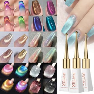 Glacier Cat Eye Glass Bead Glitter Gel Nail Polish Flash Watery Ice Transparent Cat Eye Gel Kilo Pack Factory Wholesale