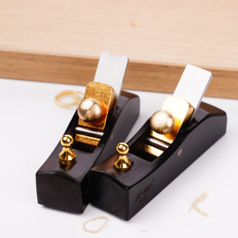 Ox Gauge Ebony Extra Small Smoothing Plane Flat Bottom Plane Woodworking Plane Planer Blade Edge Trimming Chamfering Plane Wood Planing Tool