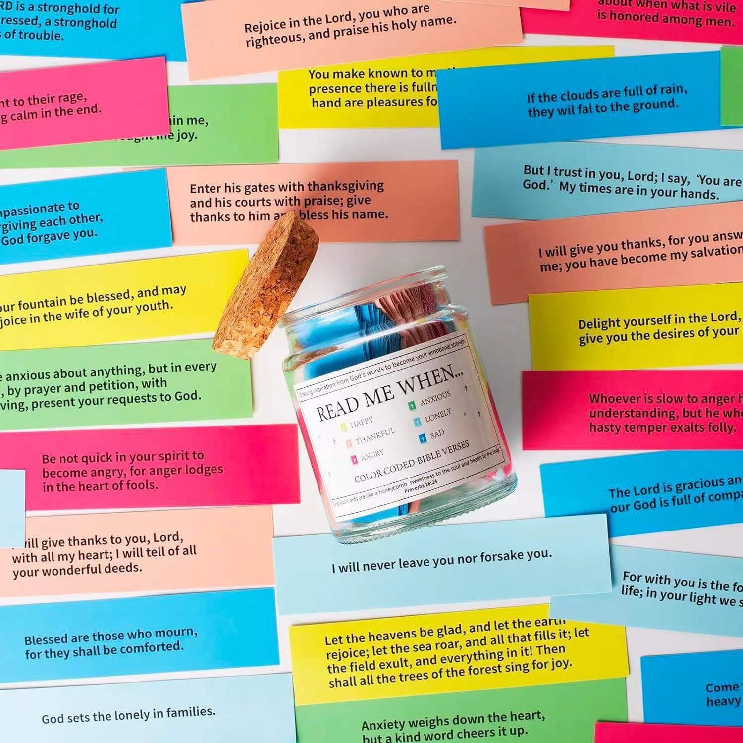 Cross-border Bible Verses in a Jar, Christian Gifts: Pious Prayer Glass Bottle