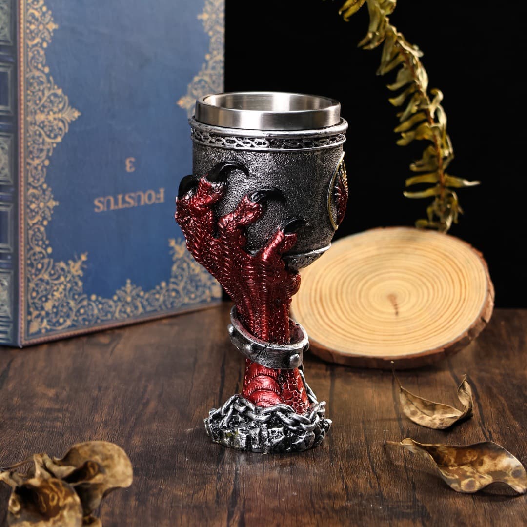 Dragon cup cross-border new dragon claw cup stainless steel 3D dragon hand red wine cup personalized desktop wine