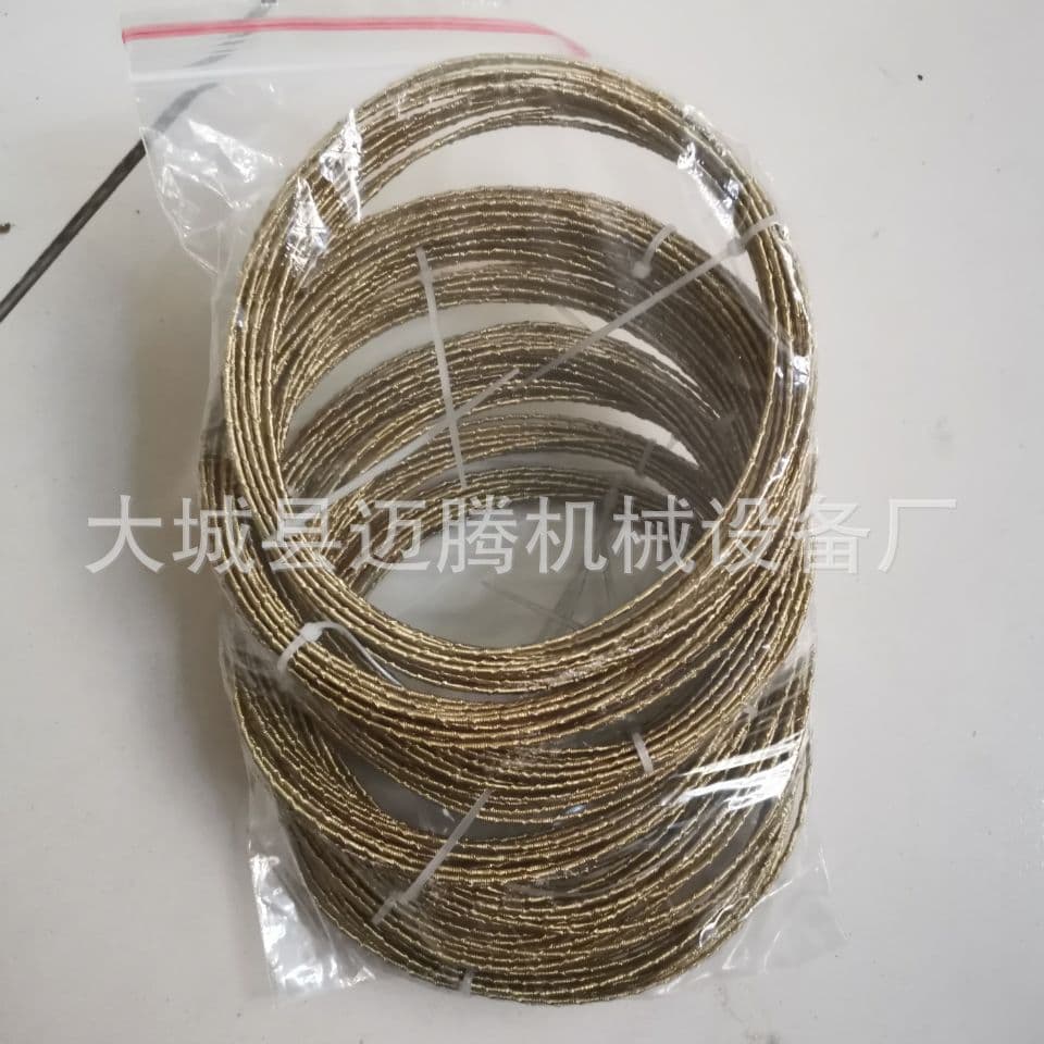 Profile Cutting Machine Ring Wire Knife Saw Blade, Yellow Single/Double-Edge Cutting Saw Wire, Steel Wire Knife Wire Saw