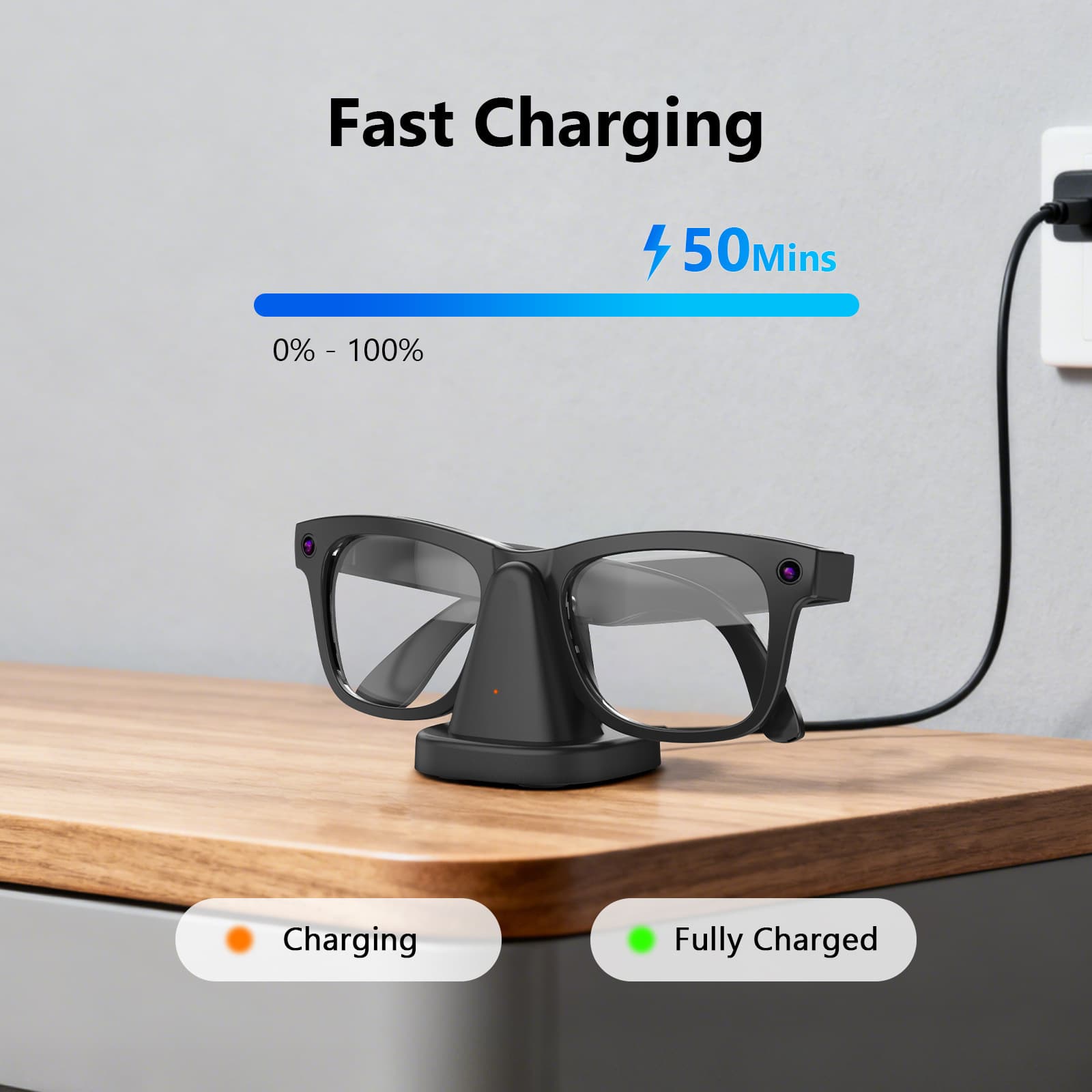 New Manufacturer Creative Charging Dock for Meta Ray-Ban Smart Glasses AI Glasses Charger Stand