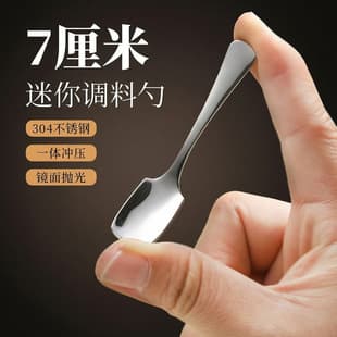 Stainless Steel Mini Spoon, Exquisite Short Handle Dessert Spoon, Coffee Spoon, Seasoning Spoon, Stirring Spoon, Wholesale Tableware