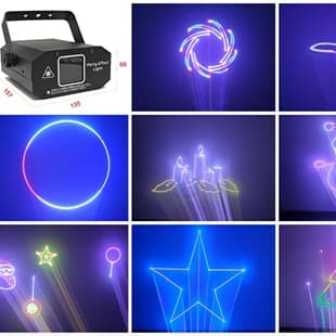 Full-color Line Animation Light with Bluetooth APP Control, Laser Beam Light, Stage Light for KTV Bar