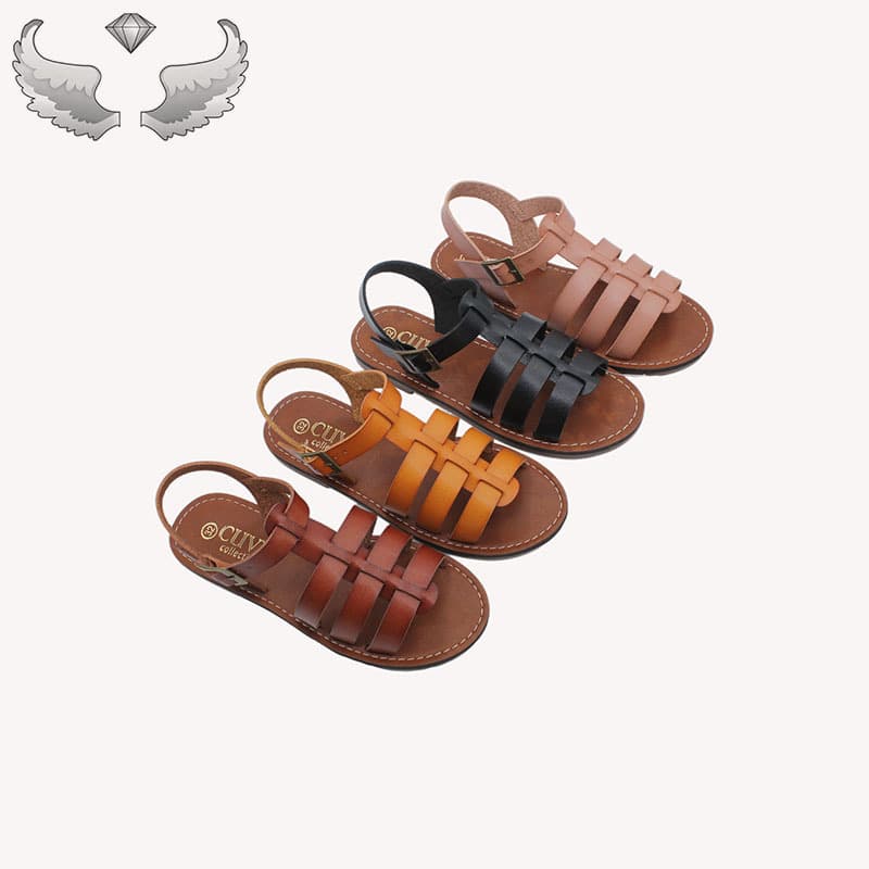 Wholesale direct selling children's shoes, medium and large children's beach sandals, handmade shoes Factory Children Sandals