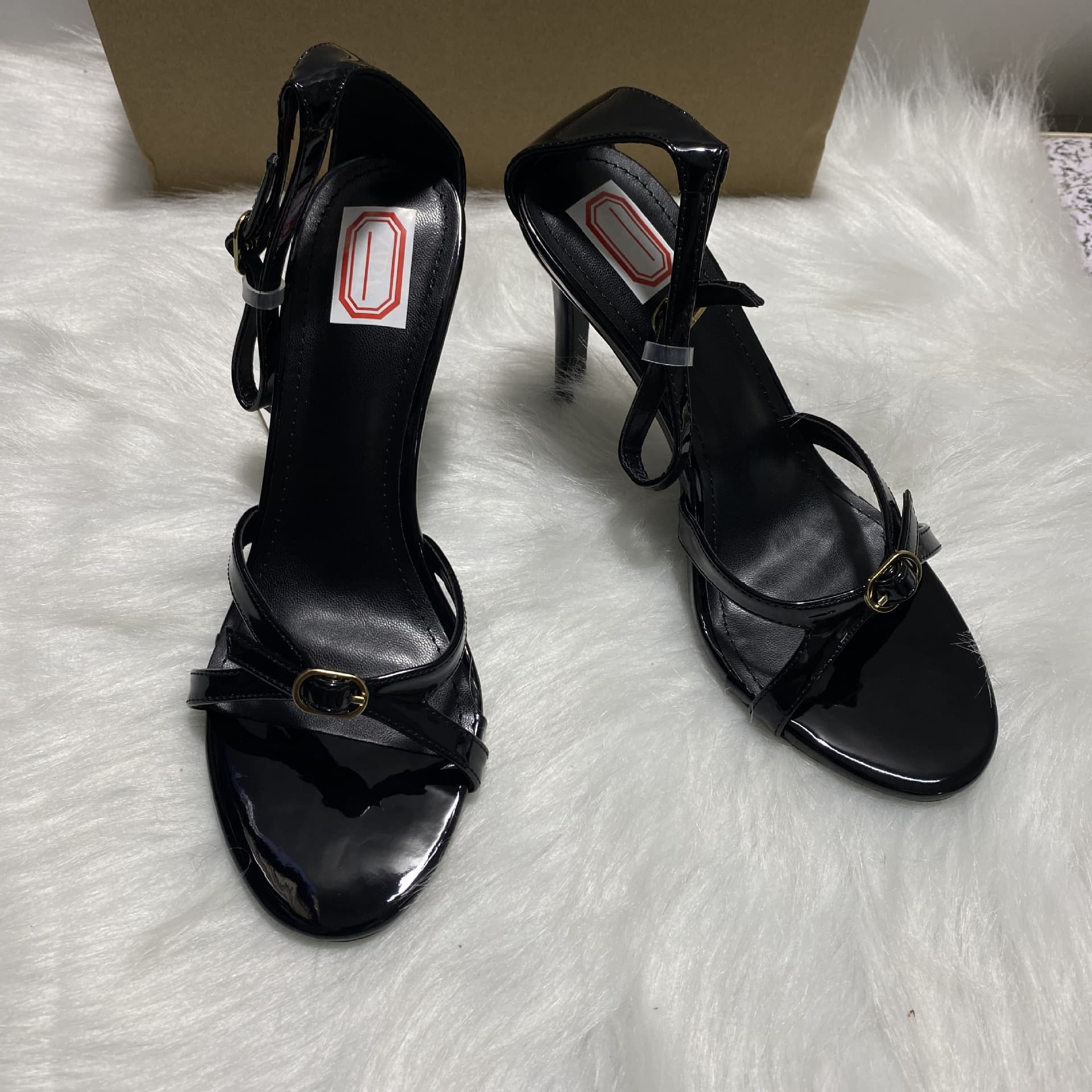 Za Home 2025 New Women's Summer High Heel One-Strap Sandals, Versatile Trendy Stiletto Heels
