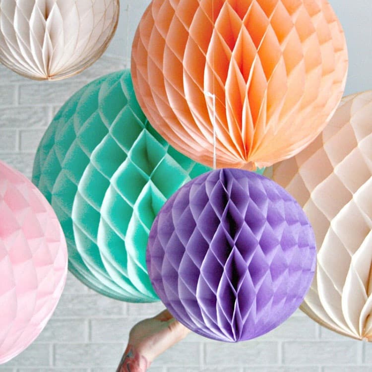 Festive Theme Decorative Honeycomb Ornament, Wedding Decoration Honeycomb Ball Birthday, Party Decoration Base Honeycomb