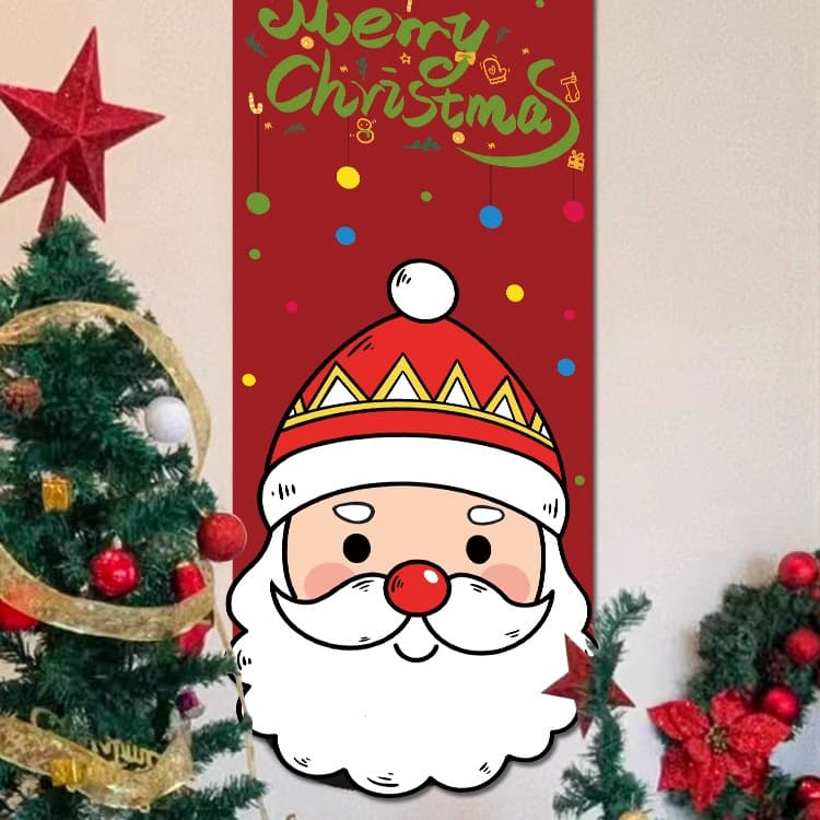 Christmas Decoration Hanging Flag Window Hanging Flag Mall Jewelry Store Hotel Scene Layout Hanging Cloth Pendant Banner