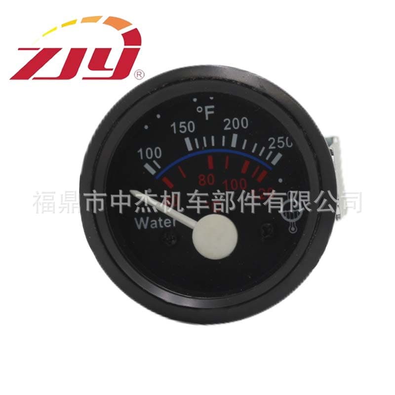 ZJY Zhongjie Gauge 2''52mm Water Temperature Gauge 100-250 Fahrenheit 40-120 Celsius 12/24V