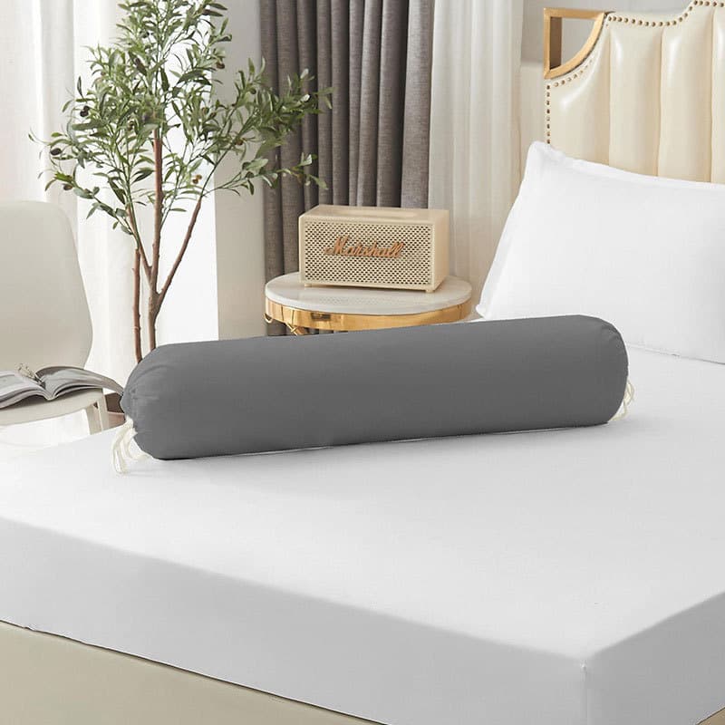 Solid Color Long Bolster Pillowcase, Round Pillowcase, Single Cylindrical Pillowcase, Cross-border Hotel Cylindrical Pillowcase