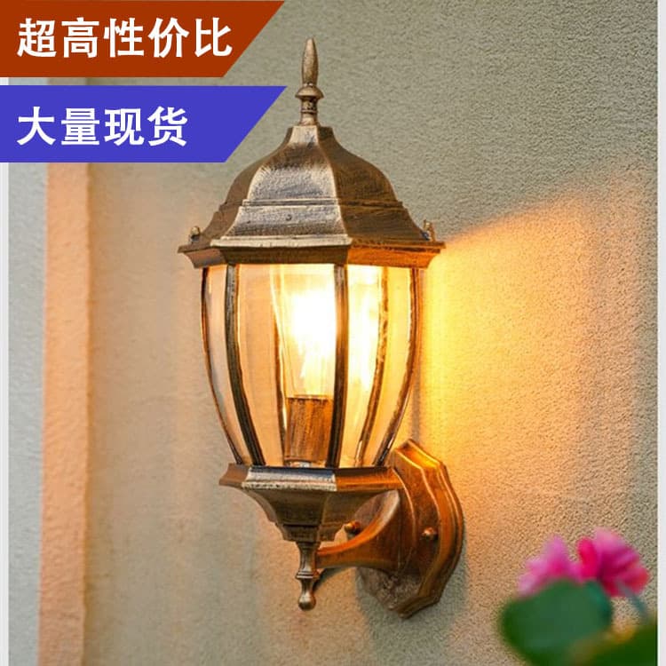 led outdoor outdoor wall lamp European waterproof wall lamp retro staircase corridor aisle courtyard wall lamp