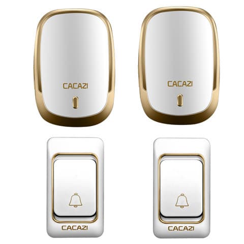 K01 Home Long Range Wireless Doorbell AC 1-to-1 1-to-2 Electronic Remote Doorbell Elderly Caller
