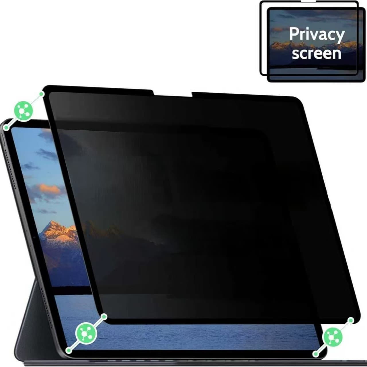 iPad Frame Privacy Screen Film, 25 Models A16 Tablet Paper-like 13 Film Air 11 Anti-peep 10.9 Protective Film Compatible
