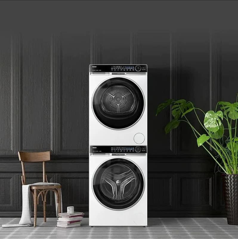 Haier Wheat Wave X11 Laundry Combo XQG100-BD14536LWU1+HGS100-F536WU1 Dual-Drive Heat Pump