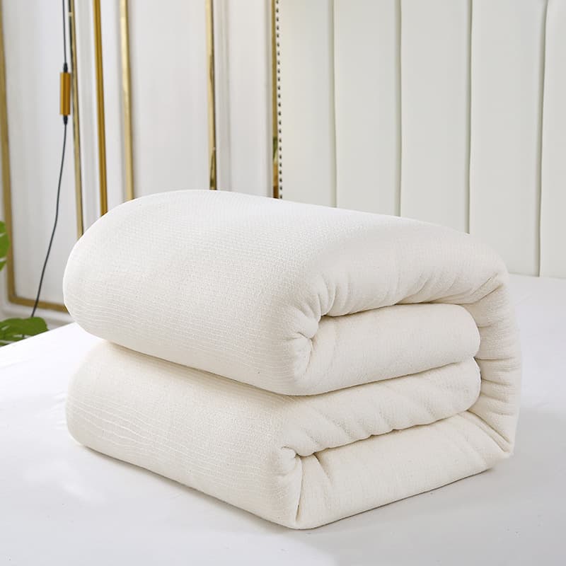 Fish Scale Pattern 100% Cotton Batting Winter Quilt Core Four Seasons Premium Cotton Bedding
