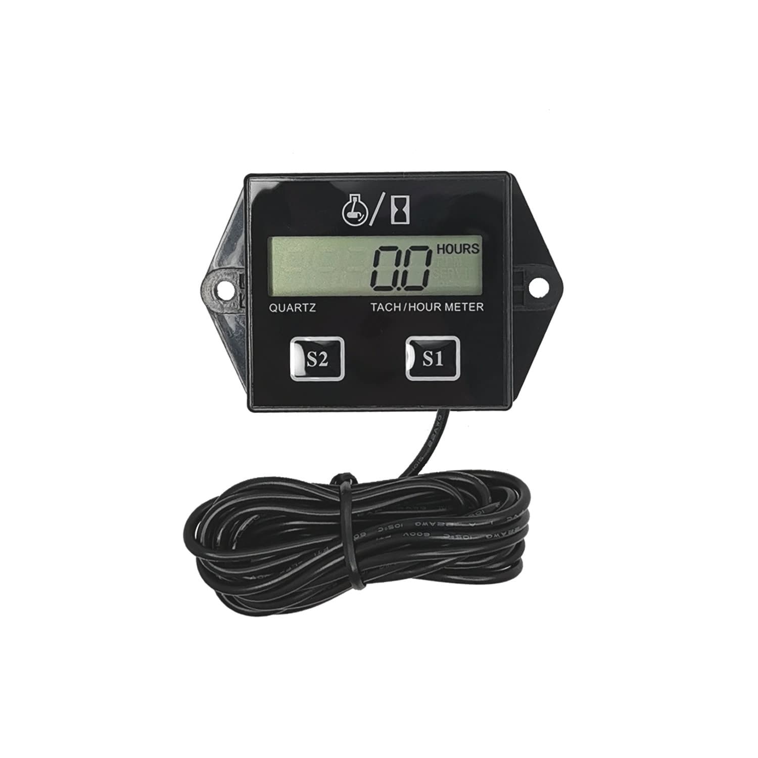 Tachometer accumulator, gasoline engine chain saw tachometer, digital display tachometer, engine lawnmower speed