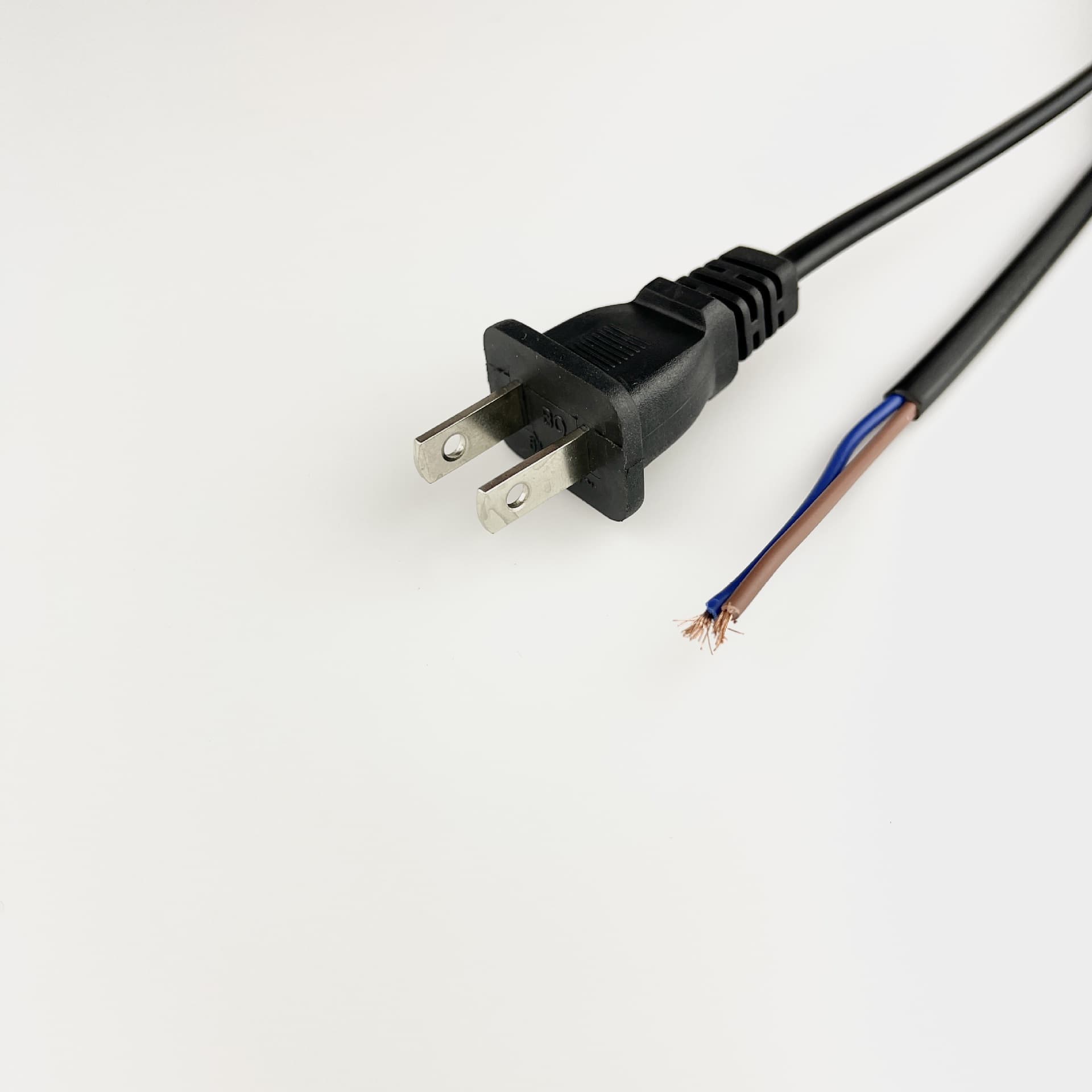 Two-pin with holes power cord for Thailand, Philippines plug wire, Taiwan two-pin with holes power cord, Japanese non-polarized