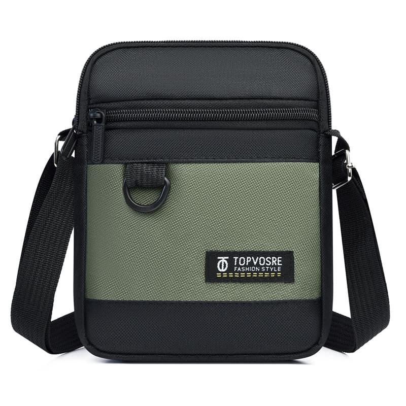 New men's crossbody bag mini small bag mobile phone bag simple single layer casual shoulder bag Oxford cloth crossbody bag men's bag