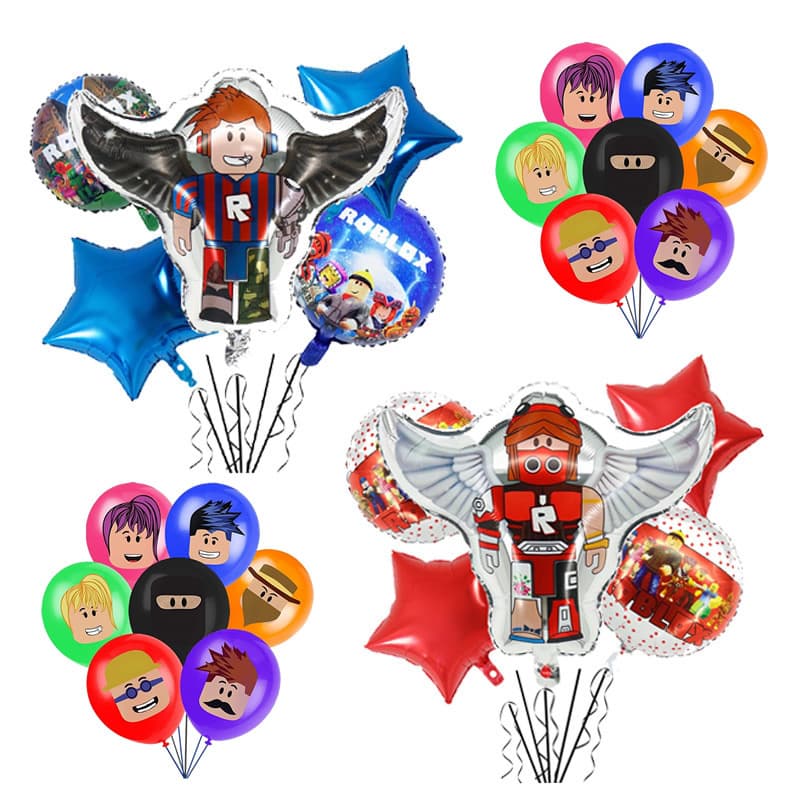 Roblox Alien Double-Sided Balloon Set Roblox Helium Aluminum Foil Balloons