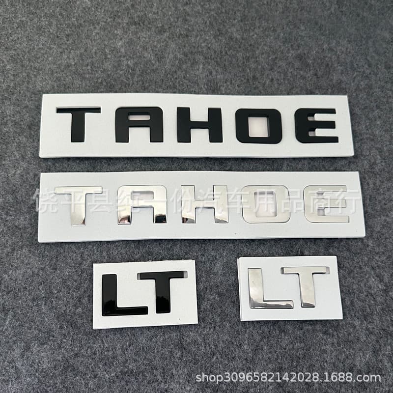 3D Raised Strong Adhesive Letter Sticker for Chevrolet TAHOE Emblem ABS Tailgate Badge