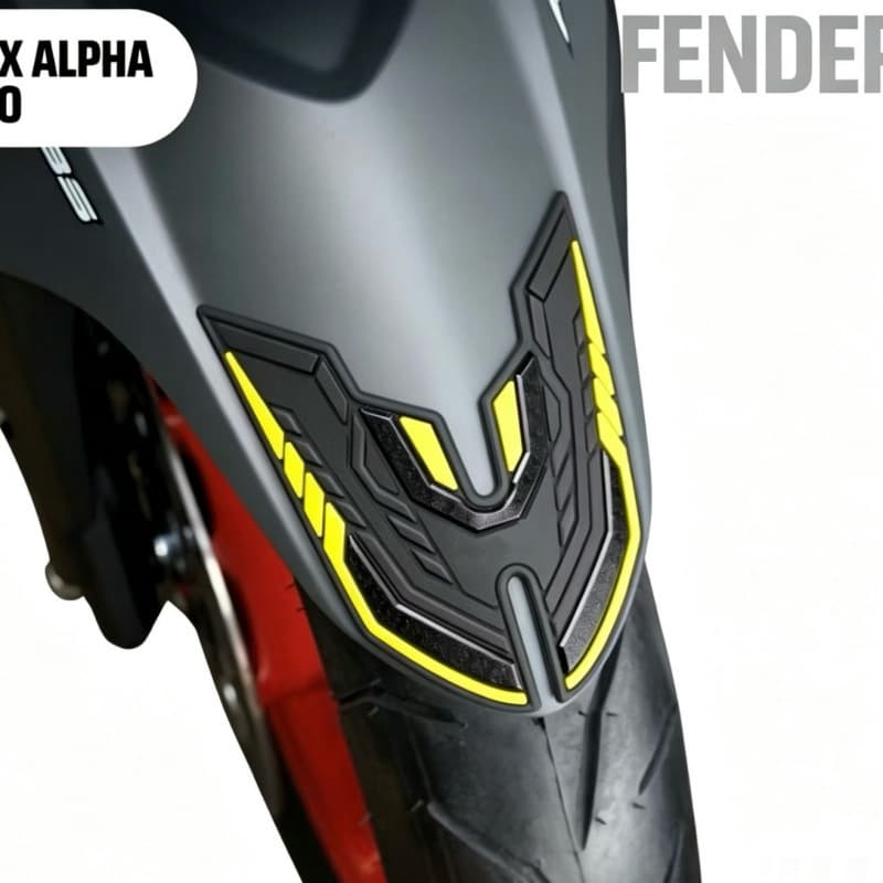 Yamaha Aerox Full Range Front Mudguard Protection Sticker High-Quality Body Scratch-Proof Modification Part