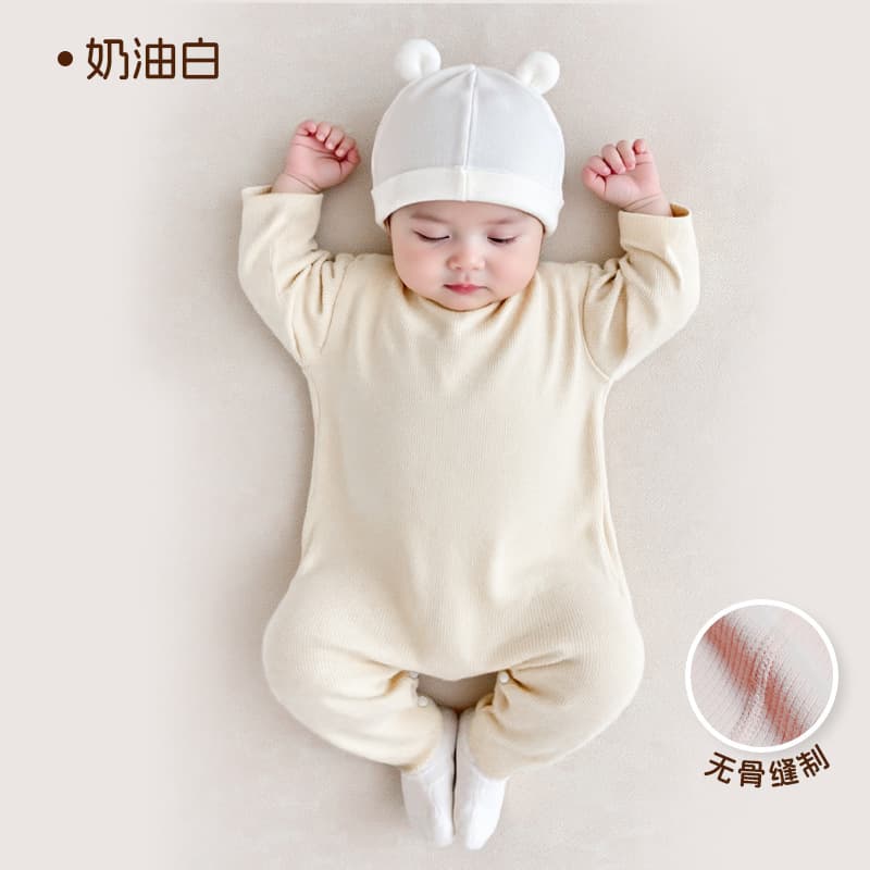 Baby Onesie Newborn Romper Seamless Autumn Spring Thermal Sleepwear New Long Sleeve Infant