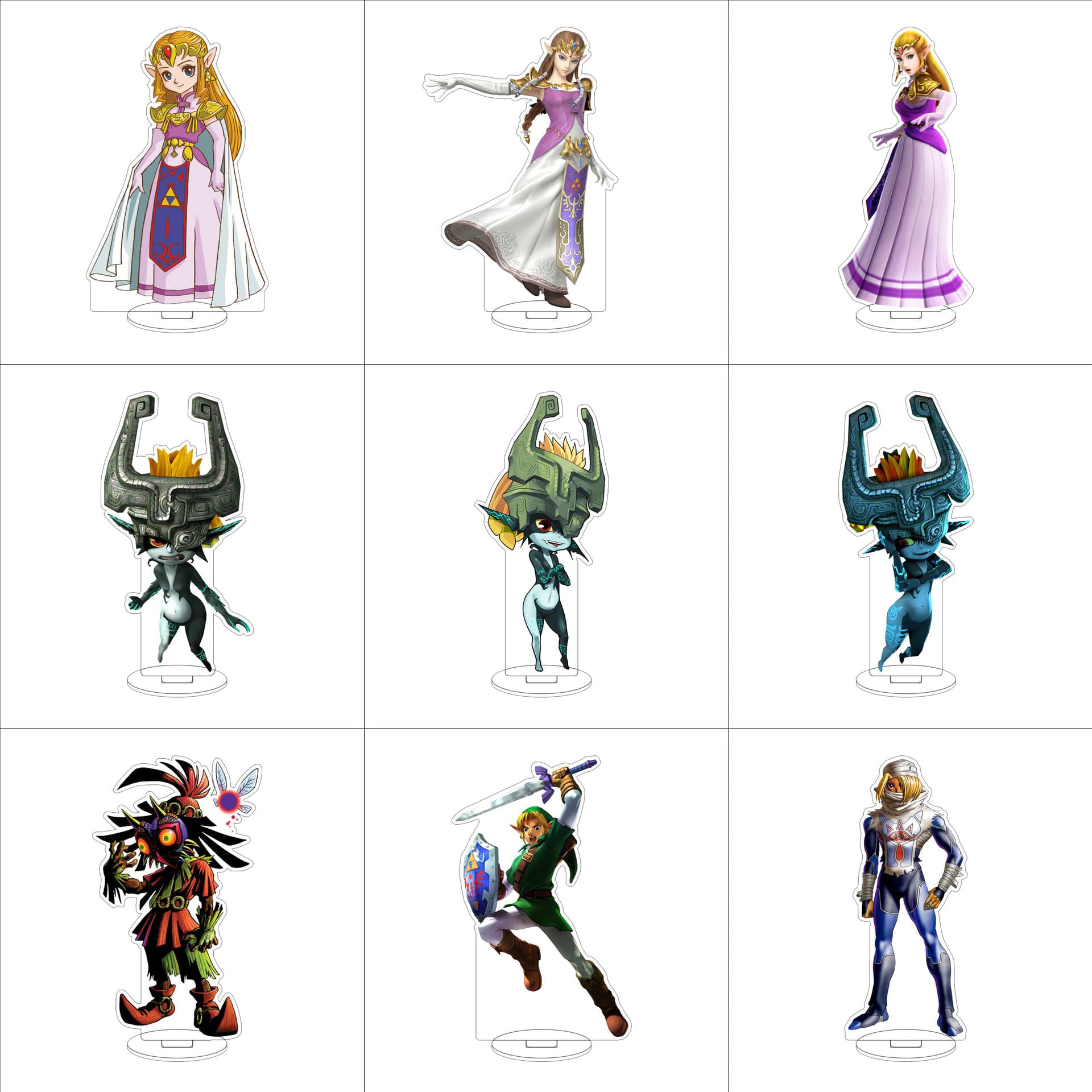 16CM acrylic game stand The Legend of Zelda Skyward Sword peripheral two-dimensional transparent desktop ornaments