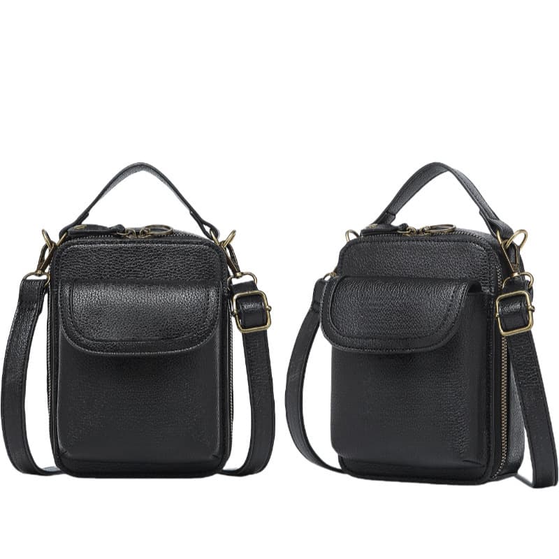 Women's Shoulder Bag PU Leather Crossbody Bag Messenger Bag Purse Phone Pouch Coin Card Holder Small Square Bag