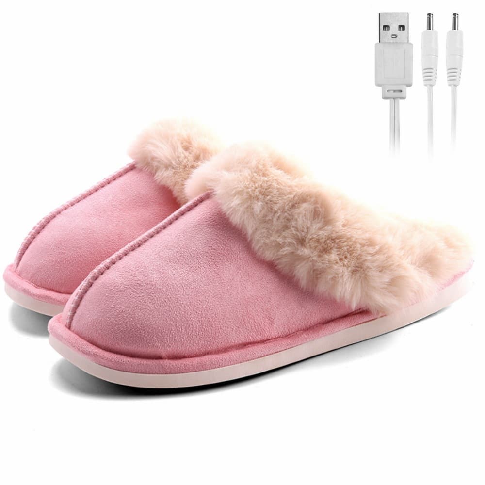 Cross-border Winter USB Heating Electric Warm Foot Shoes Heated Slippers Office USB Slippers, Foot Warmer